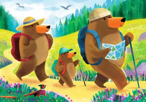 Ravensburger Puzzle 2 x 24 Piece, Bear Family Vacation - Treasure Island Toys