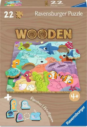 Ravensburger Puzzle Wood 22 Piece, Sea Animals - Treasure Island Toys