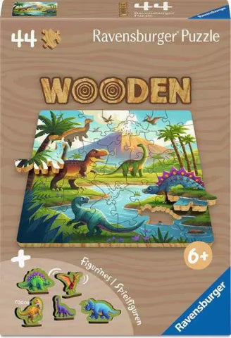 Ravensburger Puzzle Wood 44 Piece, Dinosaurs - Treasure Island Toys