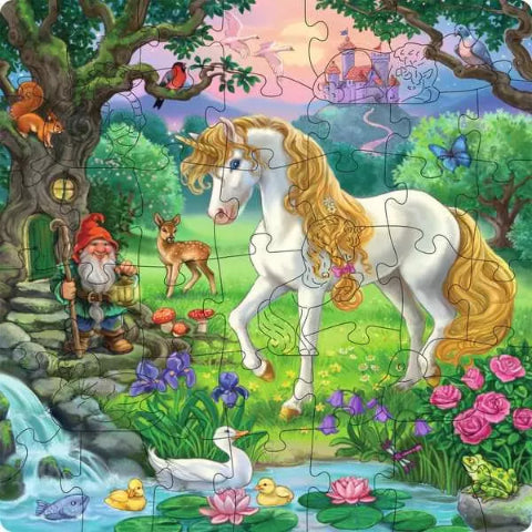 Ravensburger Puzzle Wood 44 Piece, Unicorn - Treasure Island Toys