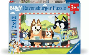Ravensburger Puzzle 2 x 12 Piece, Bluey - Treasure Island Toys