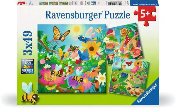 Ravensburger Puzzle 3 x 49 Piece, Bugs, Bugs, Bugs - Treasure Island Toys