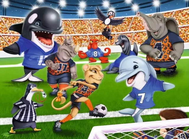 Ravensburger Puzzle 150 Pieces, Soccer Field Flair - Treasure Island Toys