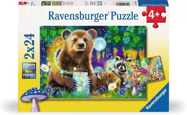 Ravensburger Puzzle 2 x 24 Piece, Lovable Woodland Friends - Treasure Island Toys