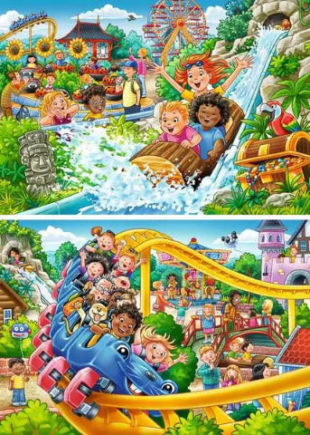 Ravensburger Puzzle 2 x 24 Piece, Amusement Park - Treasure Island Toys
