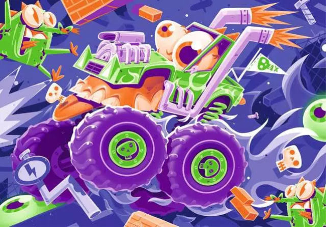 Ravensburger Puzzle 2 x 24 Piece, Monster Trucks