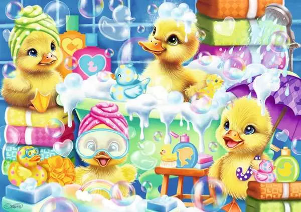 Ravensburger Puzzle 35 Piece, Scrub a Dub Duckies - Treasure Island Toys