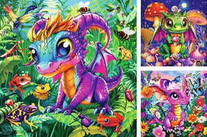 Ravensburger Puzzle 3 x 49 Piece, Baby Garden Dragons - Treasure Island Toys