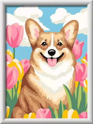 Ravensburger CreArt Floral Corgi - Treasure Island Toys