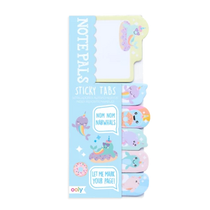 Ooly Note Pals Sticky Tabs Nom Nom Narwhals - Treasure Island Toys