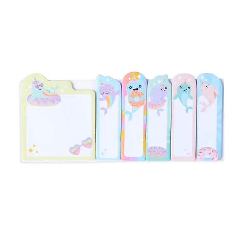 Ooly Note Pals Sticky Tabs Nom Nom Narwhals - Treasure Island Toys