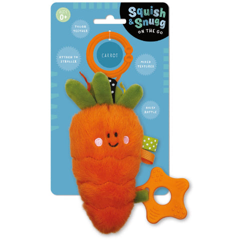 Squish & Snugg On the Go Carrot - Treasure Island Toys