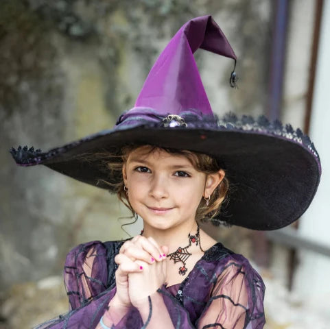 Great Pretenders Hat - Amethyst Spider Witch - Treasure Island Toys
