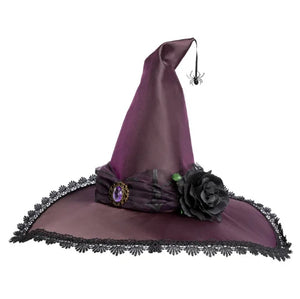 Great Pretenders Hat - Amethyst Spider Witch