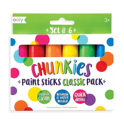 Ooly Chunkies Paint Sticks Classic Pack - Treasure Island Toys