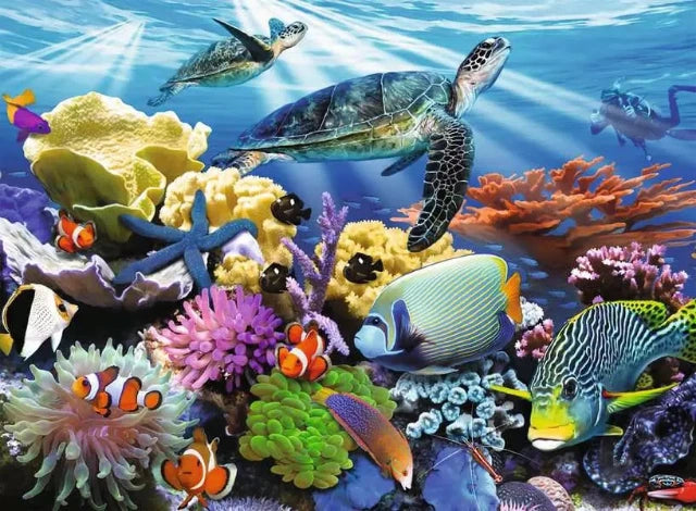 Ravensburger Puzzle 200 Piece XXL, Ocean Turtles