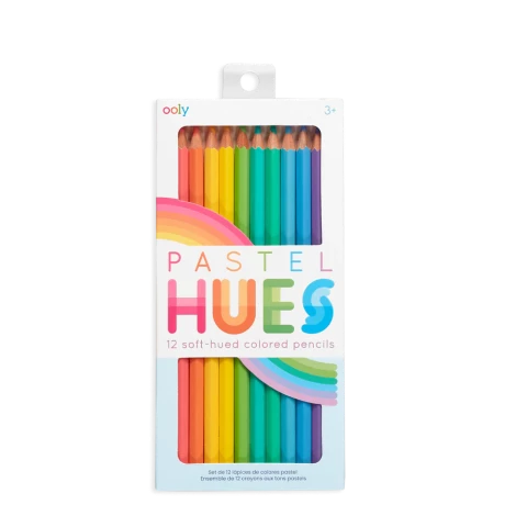 Ooly Pastel Hues Colored Pencils, 12 Pack - Treasure Island Toys