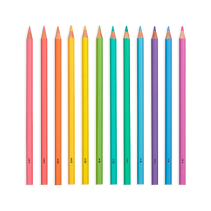 Ooly Pastel Hues Colored Pencils, 12 Pack - Treasure Island Toys