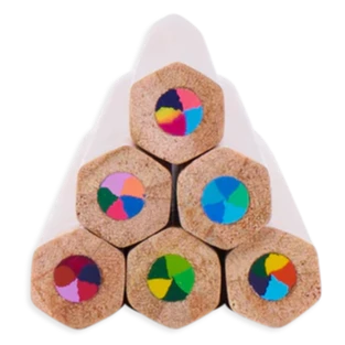 Ooly Kaleidoscope Multi-Colored Pencils - Treasure Island Toys