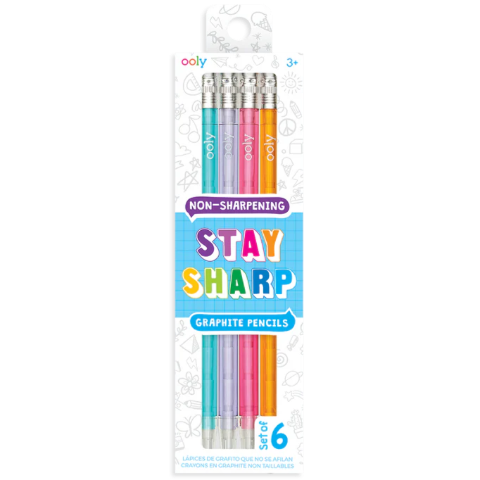 Ooly Stay Sharp Pencils Rainbow - Treasure Island Toys