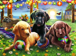 Ravensburger Puzzle 100 Piece, Puppy Picnic