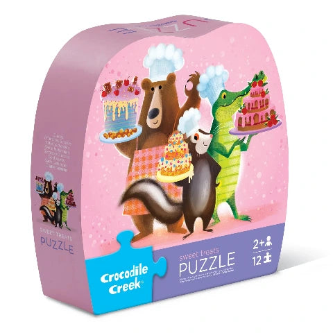 Crocodile Creek Puzzle Mini Shaped Sweet Treats, 12 Piece - Treasure Island Toys