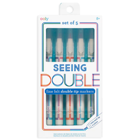 Ooly Seeing Double Fine Double Tip Markers - Treasure Island Toys