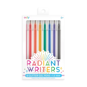 Ooly Radiant Writers Glitter Gel Pens - Treasure Island Toys