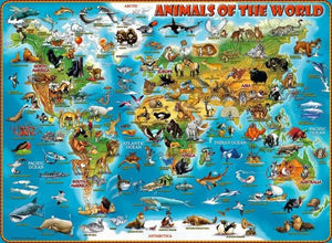 Ravensburger Puzzle 300 Piece XXL, Animals of the World