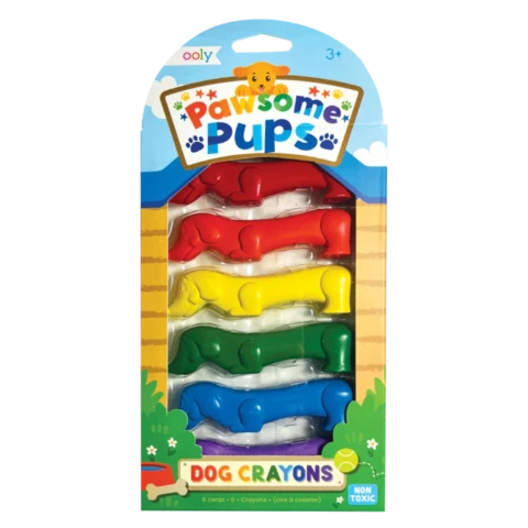 Ooly Pawsome Pups Dog Crayons - Treasure Island Toys