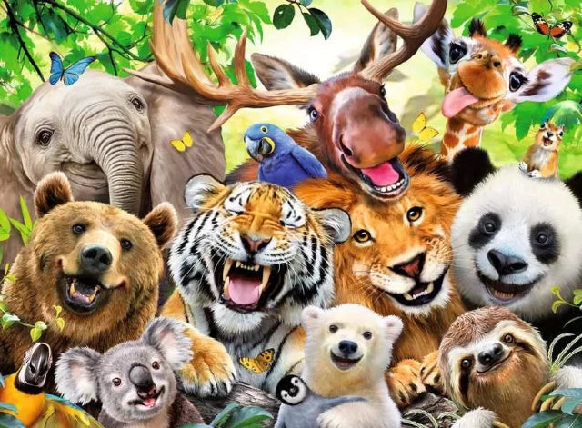 Ravensburger Puzzle 300 Piece XXL, Exotic Animal Selfie - Treasure Island Toys