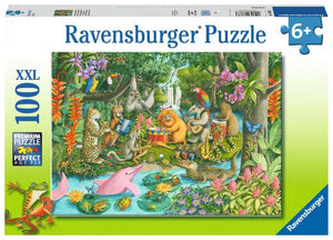 Ravensburger Puzzle 100 Piece, Rainforest River Band - Treasure Island Toys