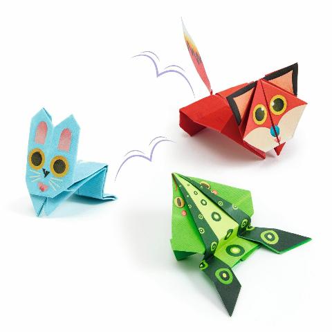 Djeco Art Kit - Origami, Jumping Animals - Treasure Island Toys