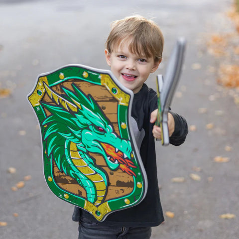 Great Pretenders Foam Shield - Green Dragon - Treasure Island Toys