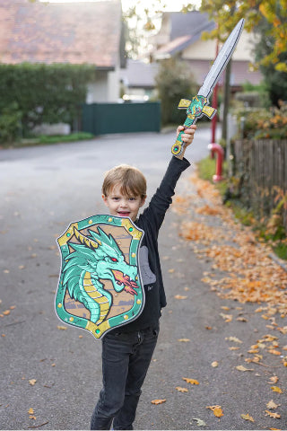 Great Pretenders Foam Sword - Green Dragon - Treasure Island Toys