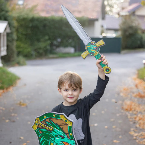 Great Pretenders Foam Sword - Green Dragon - Treasure Island Toys