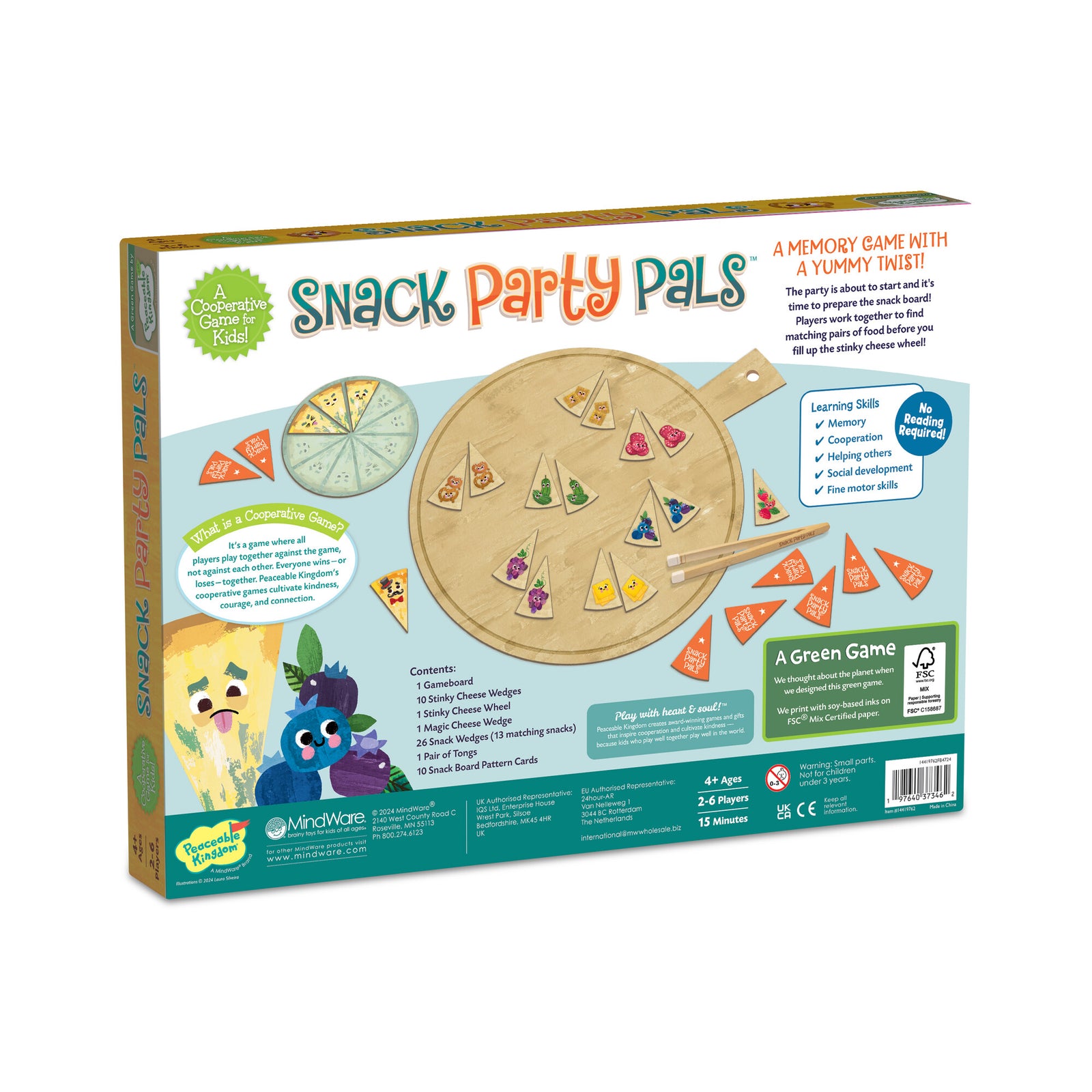Peaceable Kingdom Snack Party Pals - Treasure Island Toys