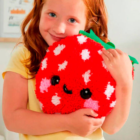 Craft-tastic Strawberry Pillow Latch Hook Kit - Treasure Island Toys