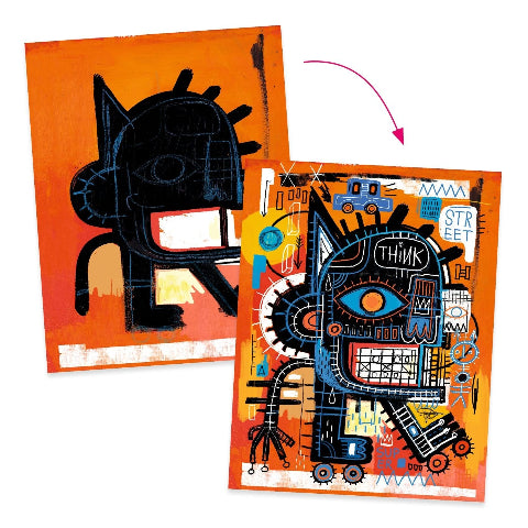 Djeco Art Kit - Inspired By Basquiat Brooklyn - Treasure Island Toys
