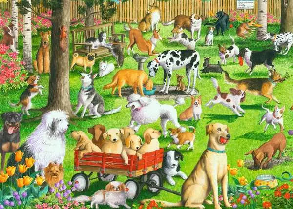 Ravensburger Puzzle 500 Piece, At the Dog Park - Treasure Island Toys