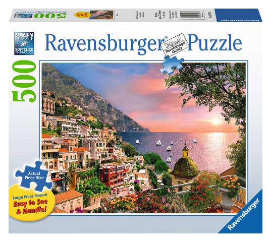 Ravensburger Puzzle 500 Piece Large Format, Positano - Treasure Island Toys