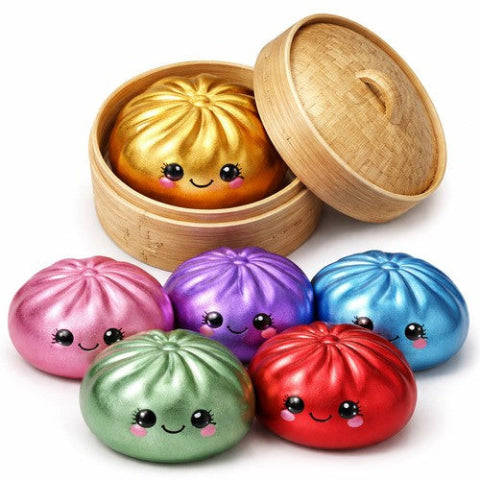 Squishy Dumpling Mystery Metallic - Treasure Island Toys