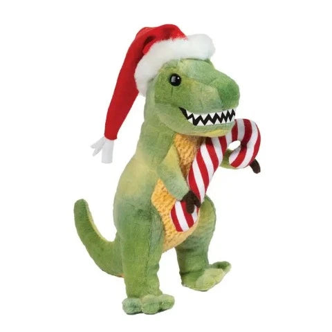 Douglas Christmas T-Rex with Candy Cane - Treasure Island Toys