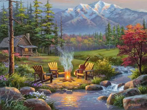 Ravensburger Puzzle 750 Piece Large Format, Riverside Living Room