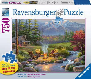 Ravensburger Puzzle 750 Piece Large Format, Riverside Living Room