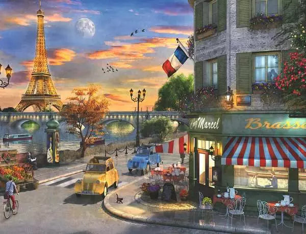 Ravensburger Puzzle 2000 Piece, Paris Sunset - Treasure Island Toys