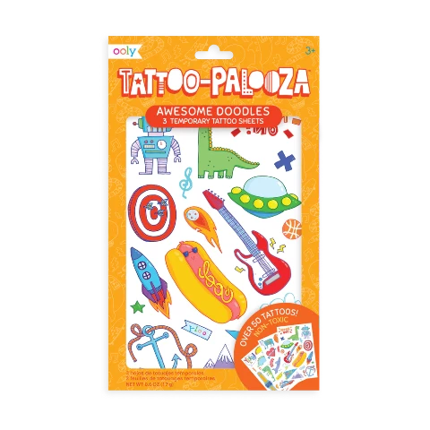 Ooly Tattoo-Palooza Awesome Doodles - Treasure Island Toys