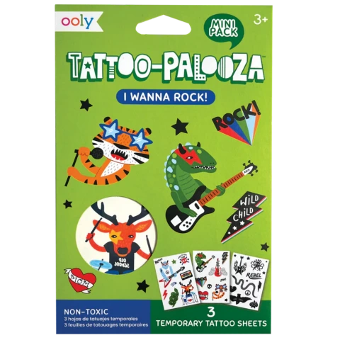 Ooly Tattoo-Palooza Mini I Wanna Rock! - Treasure Island Toys
