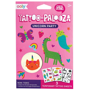 Ooly Tattoo-Palooza Mini Unicorn Party - Treasure Island Toys