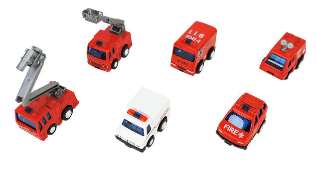 Alloy Alley Pull-back Rescue Vehicles